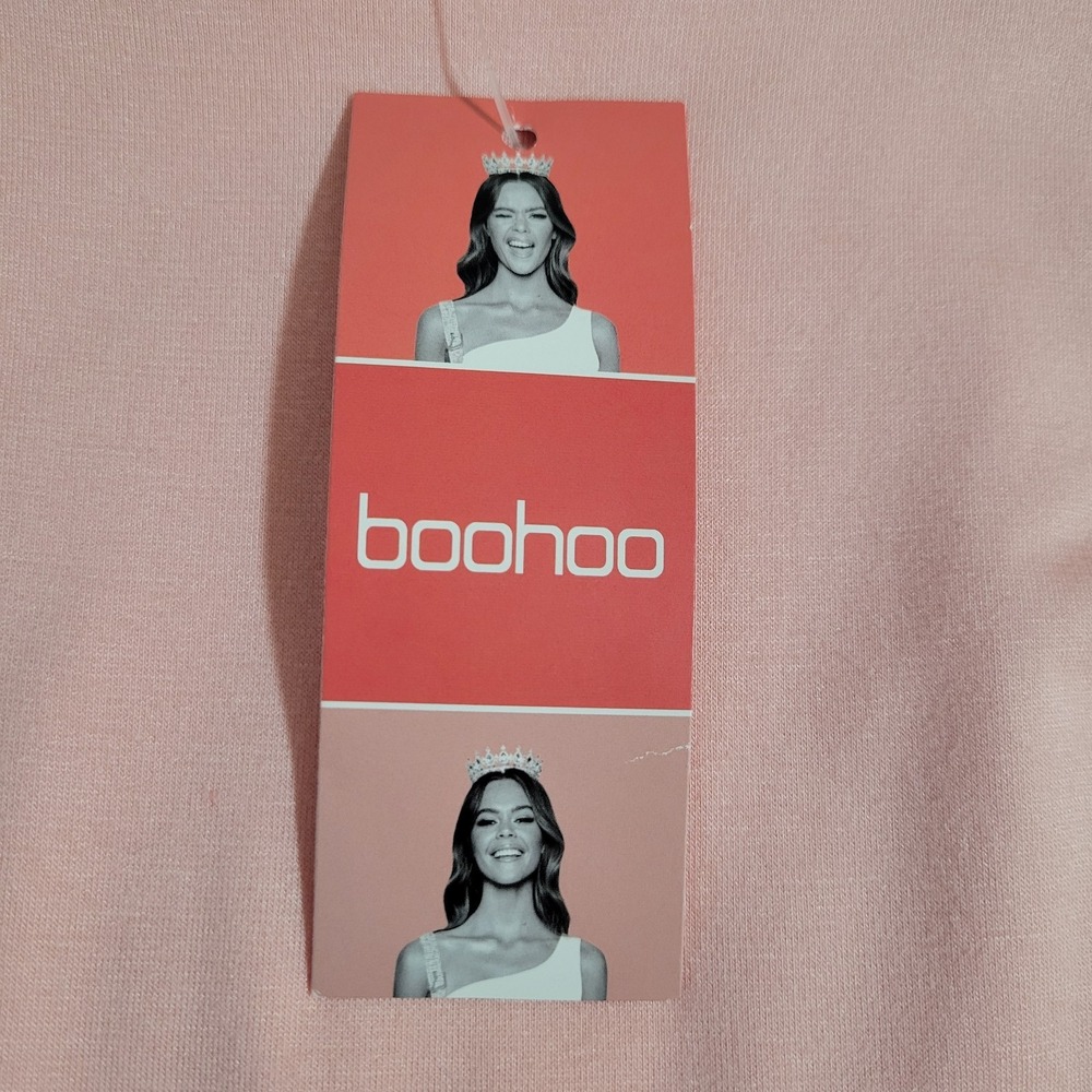 Boohoo Strappy Cami Playsuit New Womens Pink Size 6 US NWT Jumpsuit 0313‎ - Picture 6 of 12